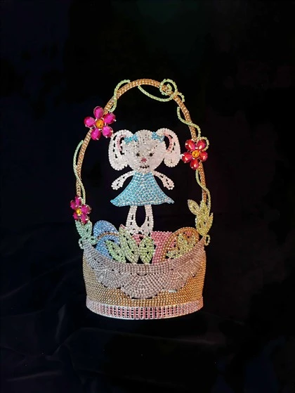 Vlastní krása vlastní rhinestone pageant korunky crystal adjust obrysový pás Miss Tiara